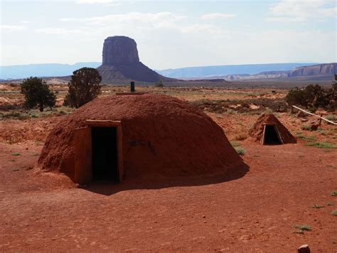 Dine' Hogan (Navajo Home) | Desert landscape hogan, Desert travel