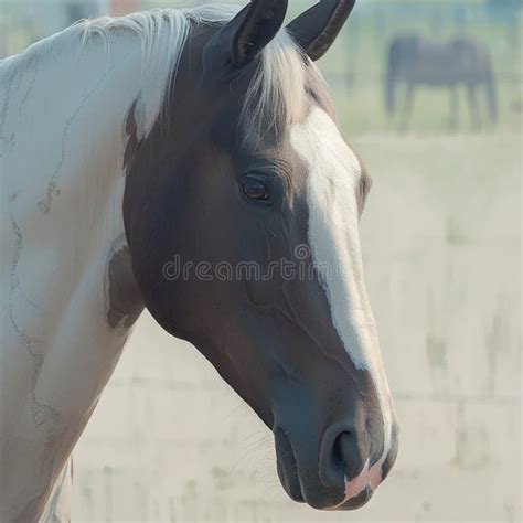 Equine Beauty Close Up of Horse Portrait, Showcasing Strength and Grace ...