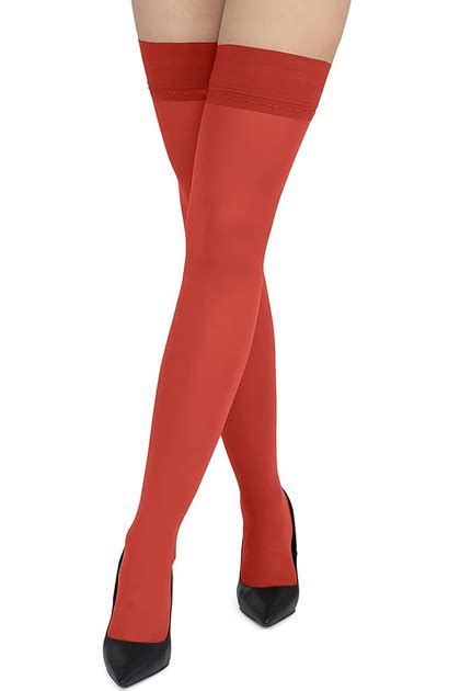 Чулки из микрофибры плотные Lores Milano 60Den 3/4 Red от продавца ...
