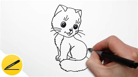 Как Нарисовать Кошку поэтапно для детей | как нарисовать легко и просто ...