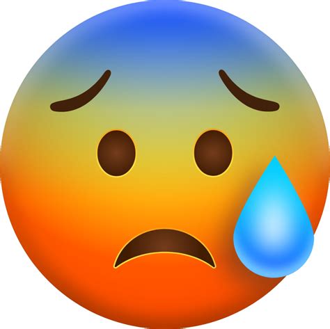 "Anxious Face with Sweat" Emoji - Download for free – Iconduck