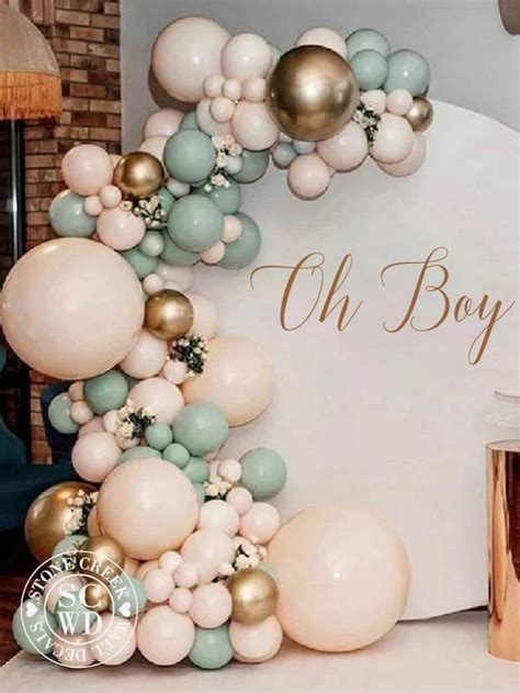 Oh Boy Baby Shower Decal Balloon Arch Decoration Party Arch - Etsy