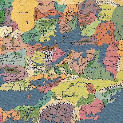 Faerun Political Map Official Labelled By ViktorsArt On