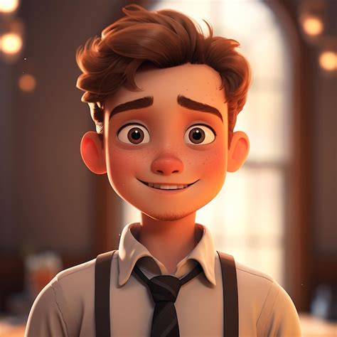 Handsome Guy Animation | Premium AI-generated image