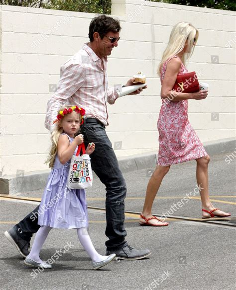 Dennis Quaid Kimberly Quaid Zoe Grace Editorial Stock Photo - Stock