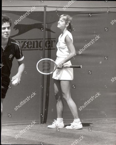 Chris Evert Wimbledon 1982 Pkt 1317 Editorial Stock Photo - Stock Image