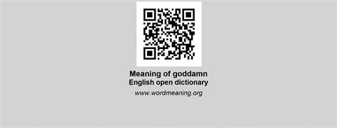GODDAMN - English open dictionary