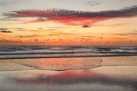 Sunrise at the Beach on the Outer Banks Stock Photo - Image of sand ...