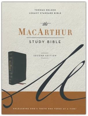 lsb macarthur study bible  edition comfort print genuine leather
