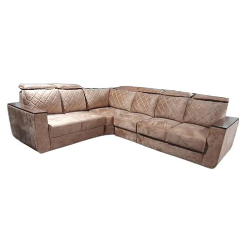 Fabric 5 Seater L Shape Sofa, With Lounger at Rs 48000/piece in Daman | ID: 26405212330