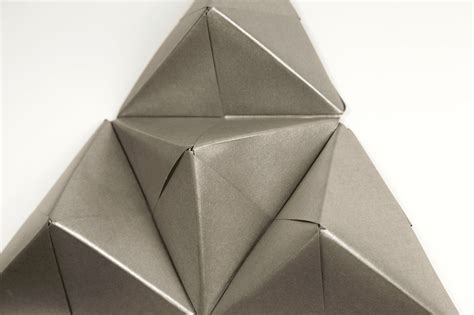 Geometric Origami Wall Art With Sonobe Units