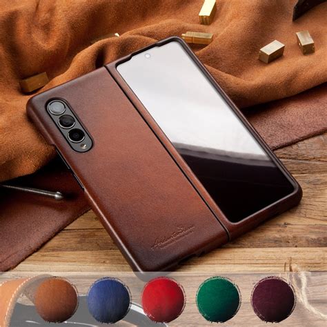 Premium Leather Galaxy Z Fold 3 Case / Z Fold 2/ Fold 1 / 5 - Etsy