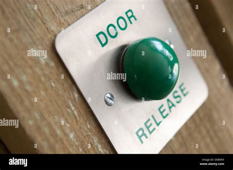 door release button stock photo alamy