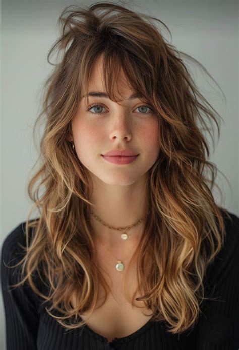 Modern colors refresh hairstyles with side bangs and layers for long hair 18