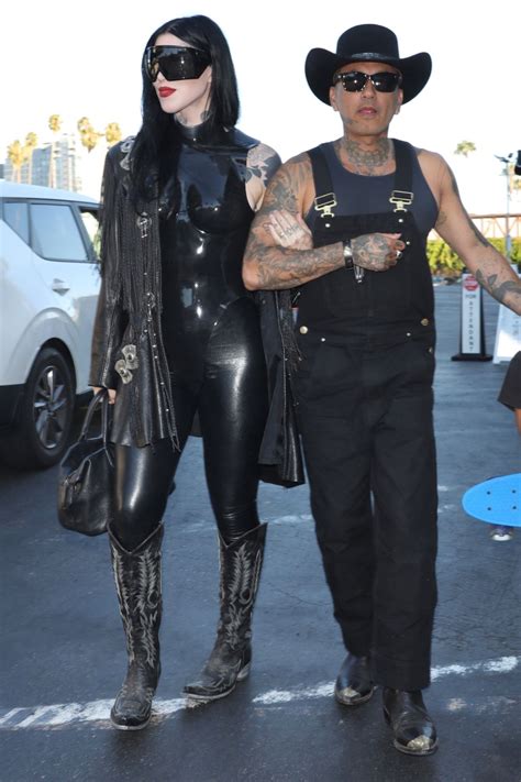Kat Von D Arrives at the Prayers Birthday Concert For Her Husband