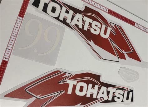 Прочие аксессуары и комплектующие для судов Tohatsu Наклейки для ...