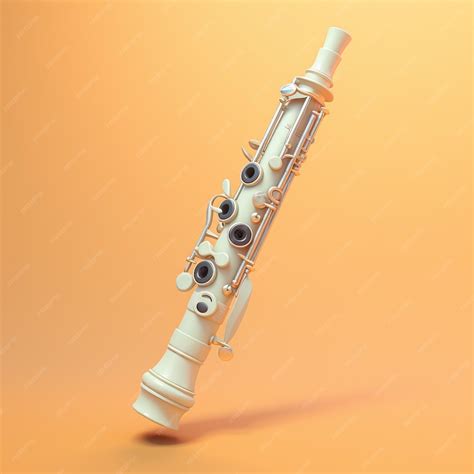 Premium AI Image | Cartoon clarinet3D