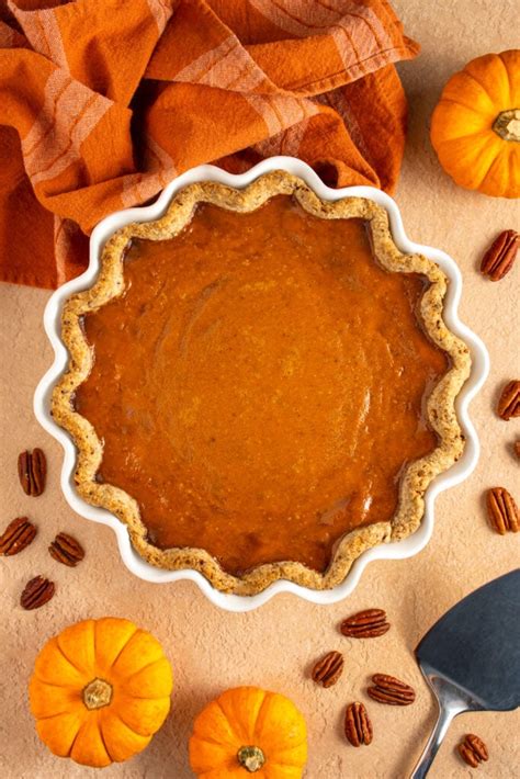 Pumpkin Pie with a Crunchy Pecan-Infused Crust - The Schmidty Wife