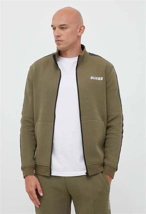 Мужская зеленая спортивная кофта Guess Z2YQ10.KB3P2;G896 — Ultrashop