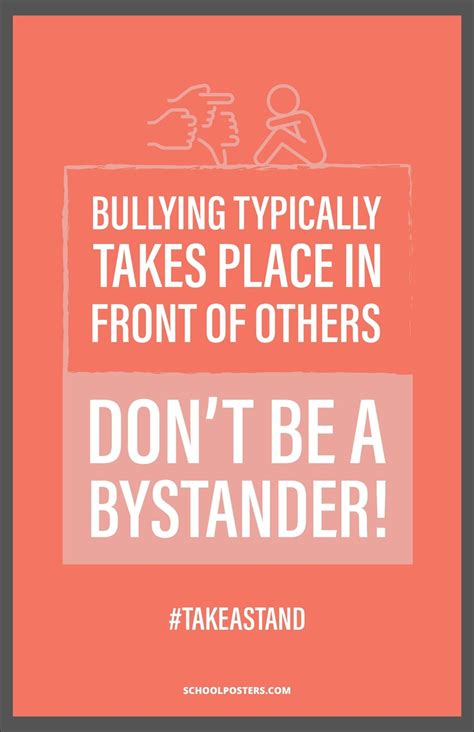 Bullying Bystander Poster – SchoolPosters.com LLC