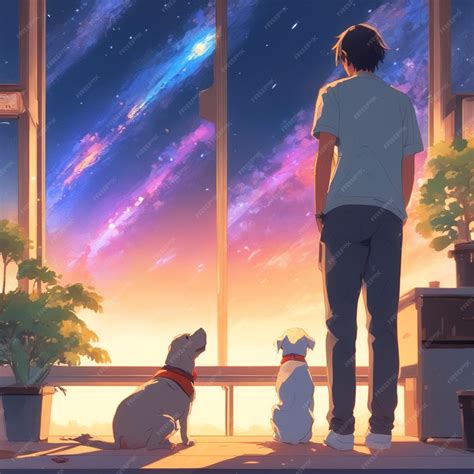 Premium AI Image | The Milky Way Is Spreading The Meteor Shower Is