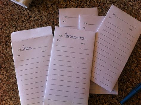 printable cash envelope system