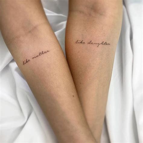 Matching Tattoos For Mother And Daughter Quotes