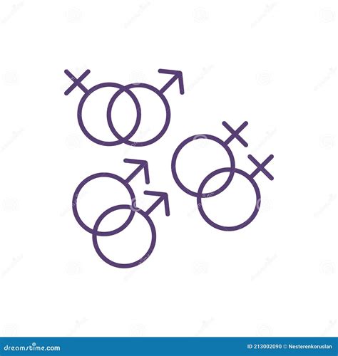 Sexual Orientation RGB Color Icon Stock Vector - Illustration of