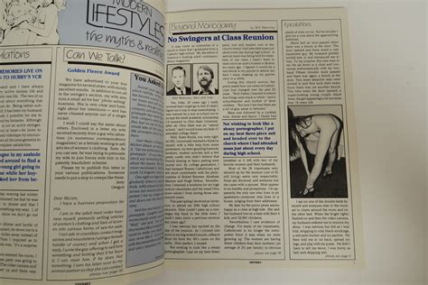 An American Odyssey November 1984 Swinger National Edition Contact Ads