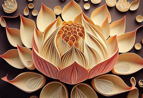 Premium Photo | A handmade paper art piece that is made by the artist.