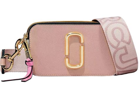 Marc Jacobs The Snapshot Gold-tone Rose Multi in Saffiano Leather with ...