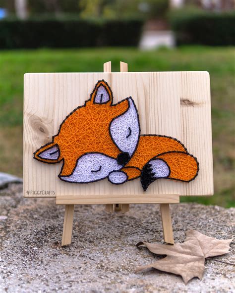 Fox String Art Wildlife Inspired Woodland Animal Nursery Decor - Etsy