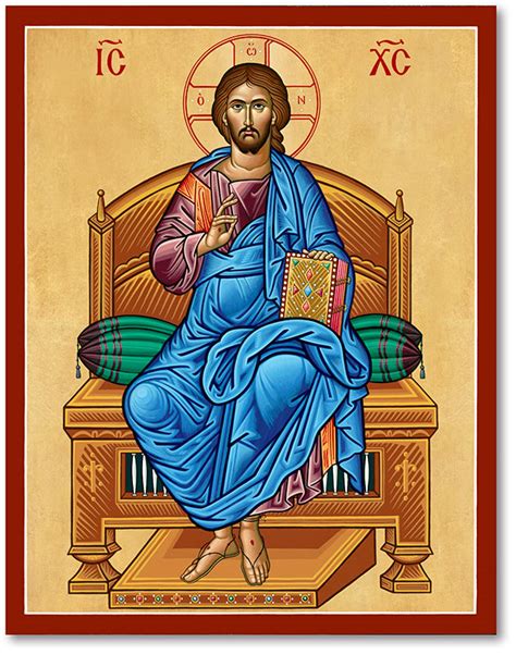 Icons of Christ: Christ the Enthroned Icon | Monastery Icons