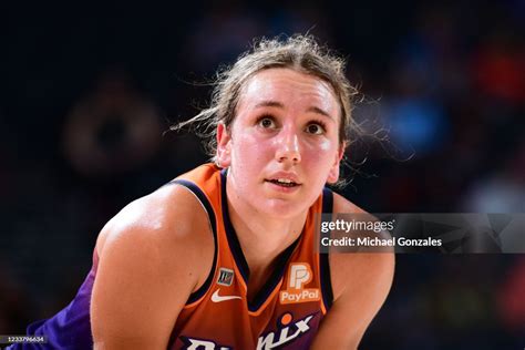 Alanna Smith of the Phoenix Mercury looks on during the game against ...