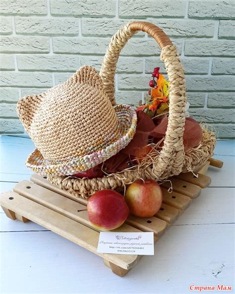 МК-описание шляпки с ушками кошки Crochet Cat Hat - Ярмарка СМ - Страна Мам