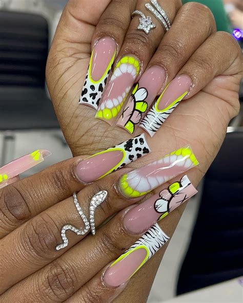 37+ Spring Coffin Nails Ideas That Turn Heads