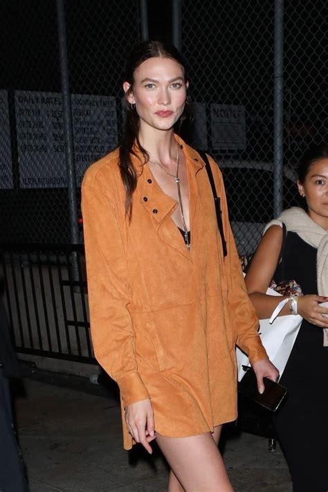 KARLIE KLOSS Leaves Vogue Runway Show at New York Fashion Week 09/12