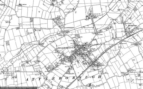 maps  attleborough norfolk francis frith