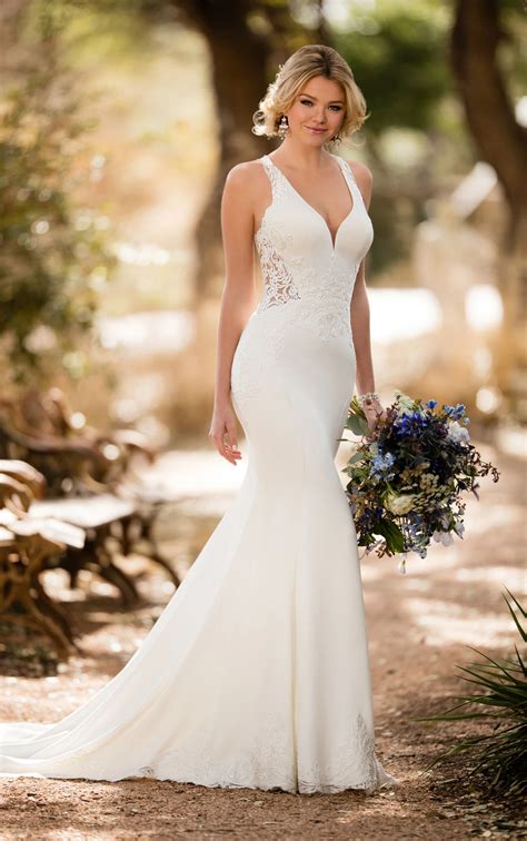 Beach Wedding Dresses | Sheer Beach Wedding Gown | Essense of Australia