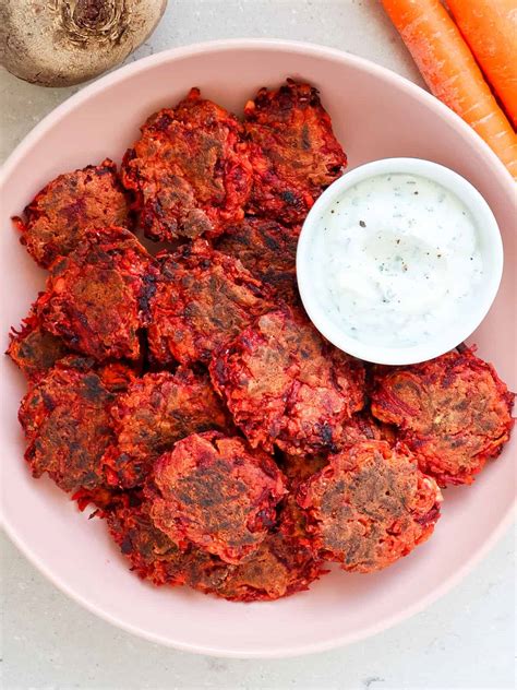 Carrot & Beetroot Fritters – Goodness Avenue