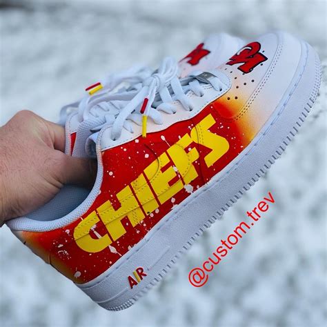 Kansas City Chiefs Custom Shoes Custom Af1 Nike Air Force 1 | Etsy