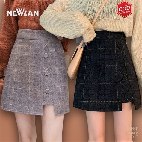 Jual Newlan DQ009 Rok Pendek Korea/Rok Mini Korea/Rok Korea/Rok Autumn/Rok Korea Skirt /Rok ...