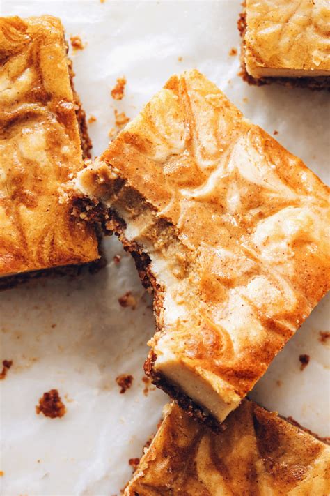 Pumpkin Swirl Cheesecake Bars (Vegan + GF) - Minimalist Baker Recipes