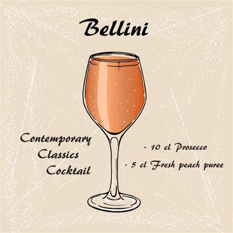 Royalty Free Bellini Drink Clip Art, Vector Images & Illustrations - iStock