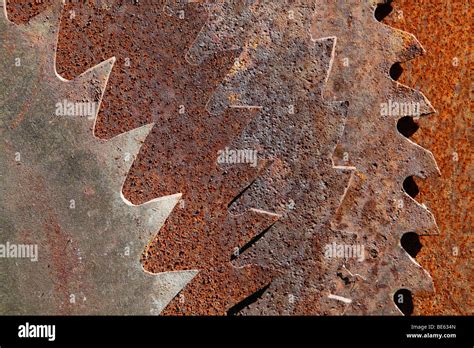 Rusted saw blades Stock Photo - Alamy