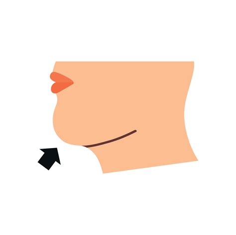 chin icon clipart avatar logotype isolated illustration  vector