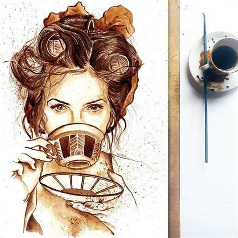 Картины, рисованные кофе (с изображениями) | Кофейная живопись ...