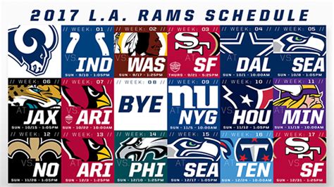 2017 Rams Schedule Wallpapers