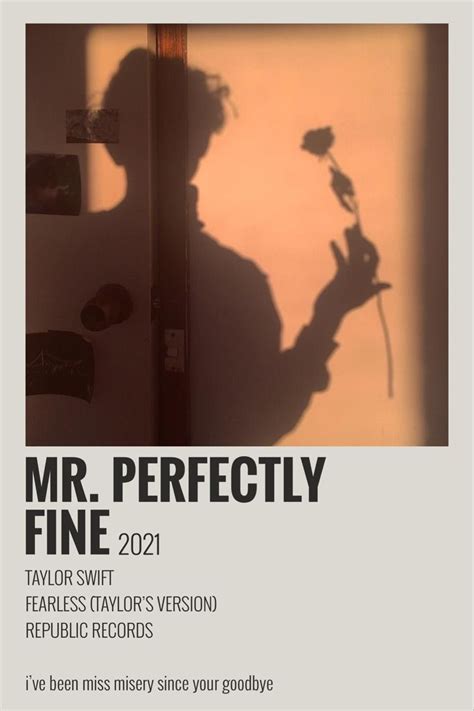 Mr Perfectly Fine Taylor Swift Lyrics - AmelieDalziel