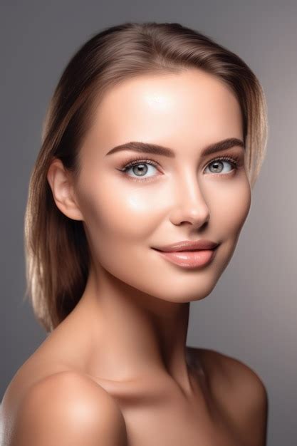 Premium AI Image | Studio shot of an attractive young woman with ...